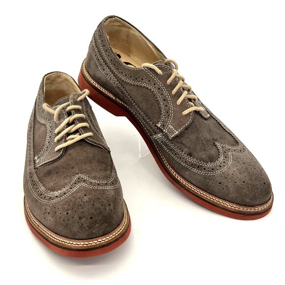 1901 Other - 1901 Derby Wingtip Oxford Shoes Mens 11.5M Gray Suede Leather Upper Nordstrom